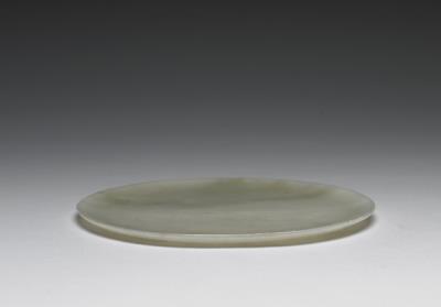 图片[2]-Jade dish and a red plain-wrapper with a floral pattern, Qing dynasty, 18th c., probably a work of the Muslim regions-China Archive